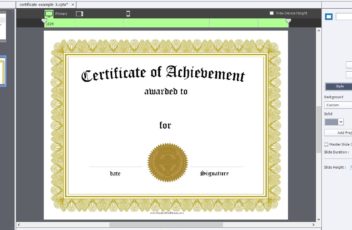 shrink certificate
